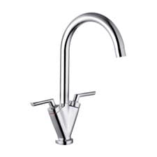 Image of Delphi Radwell Modern Kitchen Sink Mixer Tap - Chrome