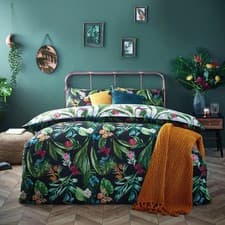 Image of Azura Floral Duvet Cover Set - Dark Bloom - King/Double