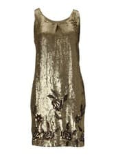 Image of BIBA gold sequin dress