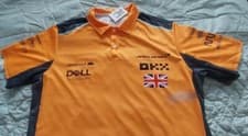 Image of F1 Mclaren Team Driver Lando Norris 4 Fan's Polo T Shirt 24 Edition NEW