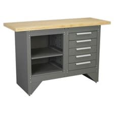 Image of Sealey AP2030BB Workbench with 5 Drawers Ball Bearing Runners Heavy-Duty