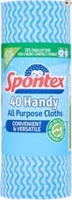 Image of Spontex 40 Handy All Purpose Cleaning Cloths on a Roll
