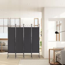 Image of Folding 3/4/6 Panels Room Divider Freestanding Wall Partition Hal Privacy Screen