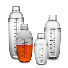 Image of Plastic Cocktail Shaker Drink Mixer Bar Tool With Scale 300ml/500ml/700ml/1000ml