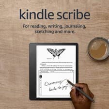 Image of Kindle Scribe  The first Kindle for reading, writing, journaling and sketching.