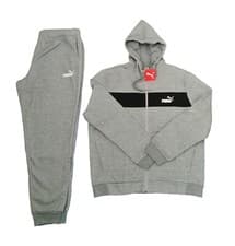Image of Puma Men's Core Panel Grey Tracksuit Size -Oversize Fit- UK XL 534128 02