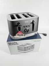 Image of Morphy Richards Illumination 4 Slice Toaster, Variable Width Slots, Titanium