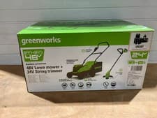 Image of Greenworks 48V (2x24V) Brushless Lawn Mower 36cm GWGD24X2LM46S read description