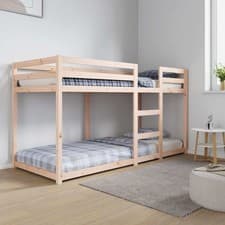 Image of Bunk Bed without Mattress 80x200 cm Solid Wood Pine