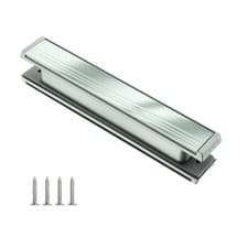 Image of 12" Slimline Door Letter Box, 32.6cm uPVC Narrow Letterplate, 40-80mm Door Depth