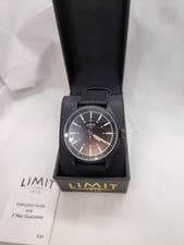 Image of Limit Mens Pilot Black Dial Watch 5948 40mm Water Resistant