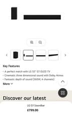 Image of LG G1 Soundbar with Subwoofer - brand new sealed. HALF PRICE 