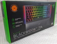 Image of Razer BlackWidow V4 75% Hot-Swappable RGB Mechanical Gaming Keyboard - Black .