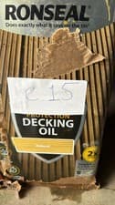 Image of Ronseal Ultimate Protection Decking Oil - NATURAL 5 Litres DAMAGED TIN
