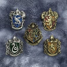 Image of Set of 5 Harry Potter Hogwarts Houses Wizarding World Gift Enamel Pin Badge