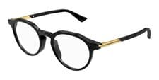 Image of Bottega Veneta Eyeglasses BV1263O 005 Black Frames Eyewear Rx Unisex 48-20-145