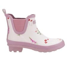 Image of Cotswold Wildflower Womens Waterproof Ankle Wellington Boots Wellies Pink