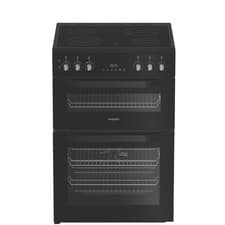 Image of Hotpoint 60cm Electric Cooker - Black HDE6VDB1