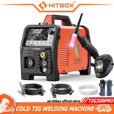 Image of Cold TIG Welder 200Amp Pulse TIG HF TIG Spot TIG MMA Weld Clean Digital Torch