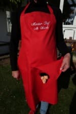 Image of APRON MANS FUNNY SEXY NOVELTY HIDDEN PENIS JOKE embroidered 8 Slogans 5 colors