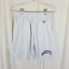 Image of Vintage Champion Marquette Logo Shorts Mens size L 36-38 Drawstring NCAA 50/50