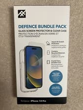 Image of ZAGG Defence Bundle Pack - Screen Protector & Clear Case For iPhone 14 Pro