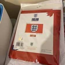 Image of New - England Crest Flag Official FA - 5ft X 3ft Red - 3 Lions