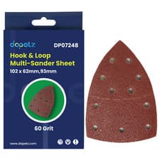 Image of Abrasive Sanding Sheets For Bosch PSM 100A Detail Palm Sander 40-180 Grit UK