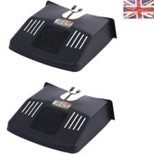 Image of High-Quality Black Drain Cover Set of 2 – Essential for Every Outdoor Space