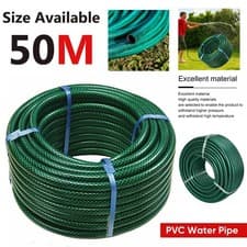 Image of 30M 50M 75M 100M Garden Hose Pipe Reinforced Braided PVC Watering Hosepipe Reel