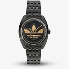 Image of Adidas Unisex Edition One Black Sunray & Gold Logo Watch AOFH235112I