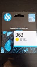 Image of Genuine HP 963 Yellow Ink Cartridge 3JA25AE for OfficeJet Pro 9010 9015 Exp2025