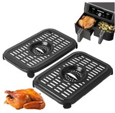 Image of Replacement Parts for Ninja Foodi Dualzone Air Fryers Crisper Plate Tray 2 Packs