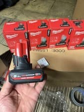 Image of Milwaukee M12HB5 5.0Ah Redlithium-Ion Battery High Output 12V Genuine Battery