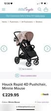 Image of hauck disney pushchair