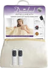 Image of Dreamland 16705 Intelliheat Electric Overblanket Double Size Dual Controls Cream