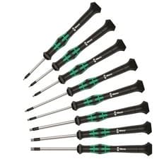 Image of Wera 2054/8 Micro Precision Hex Screwdriver Set 8 Pieces SAE 05345274001