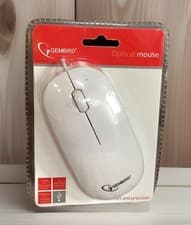Image of GEMBIRD Optical Precision Mouse BNIP White 3 Button USB Wired Plug & Play Sealed
