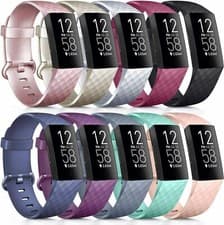 Image of Fitbit Charge 3 & 4 Strap Band Wristband Watch Replacement Silicone Watch Band