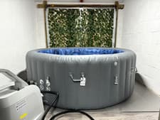 Image of Lay-Z-Spa Santorini HydroJet Pro 5 - 7 person Inflatable hot tub - Grey