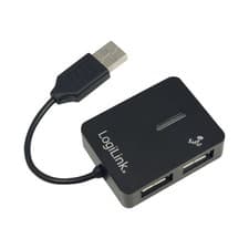 Image of LogiLink® Smile USB 2.0 4 Port Hub - Black