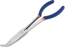 Image of 11 Inch Extra Long Reach Needle Nose Pliers, 45° Angle for Wire Processing, Home