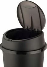 Image of ALL BLACK TOUCH TOP BIN 45L DUSTBIN RUBBISH BIN KITCHEN HOME WASTE BIN RECYCLE