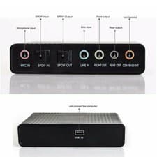 Image of Audio Output Adapter External Sound Card 6 Channel 5.1 SPDIF USB Optical for PC