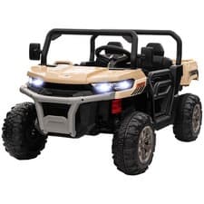 Image of HOMCOM 12V 2 Seater Kids Electric Ride-On Car w/ Electric Bucket - Yellow