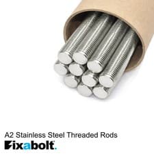 Image of M20 A4 STAINLESS STEEL THREADED ROD (1 METRE) FULL THREAD STUDDING BAR 1000mm 1M