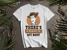 Image of Disney Toy Story Woody Theres A T-shirt T shirt Men Women Unisex Tshirt K420