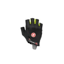 Image of Castelli Arenberg Gel 2 Gloves Black/Yellow Fluo