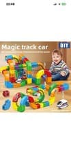 Image of 51 pc Gravity-Defying Electric Train Set - Flexible 3D Race Track for Kids 4-8