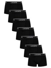 Image of Lacoste Men's 7 Pack Trunks, Black